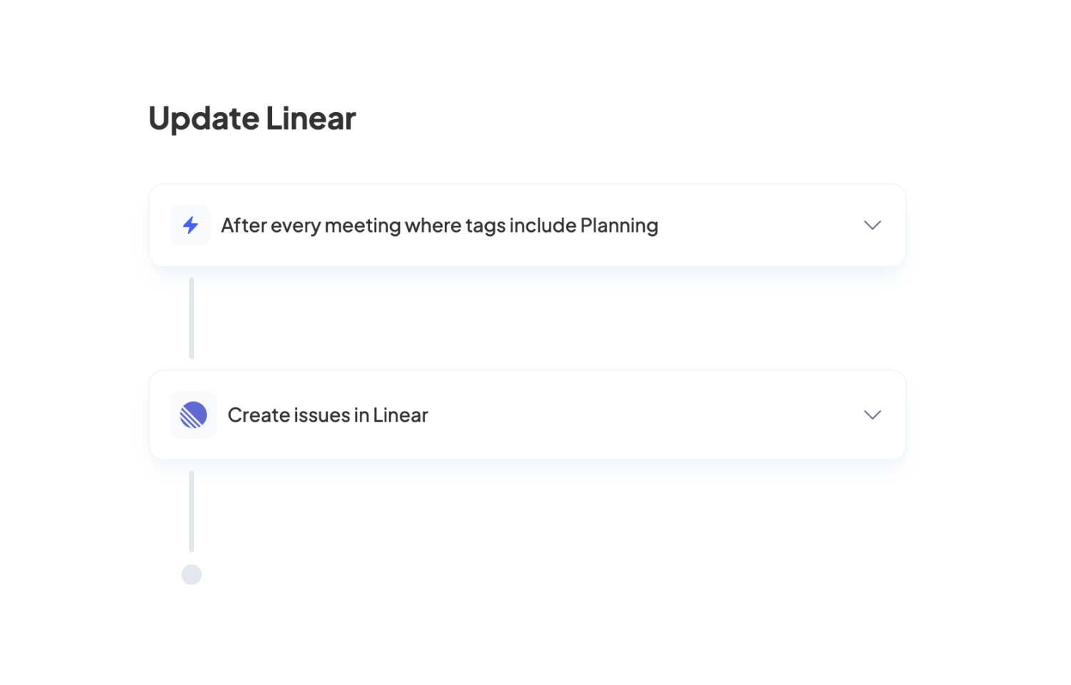 step to create an automation to update Route5 in circleback