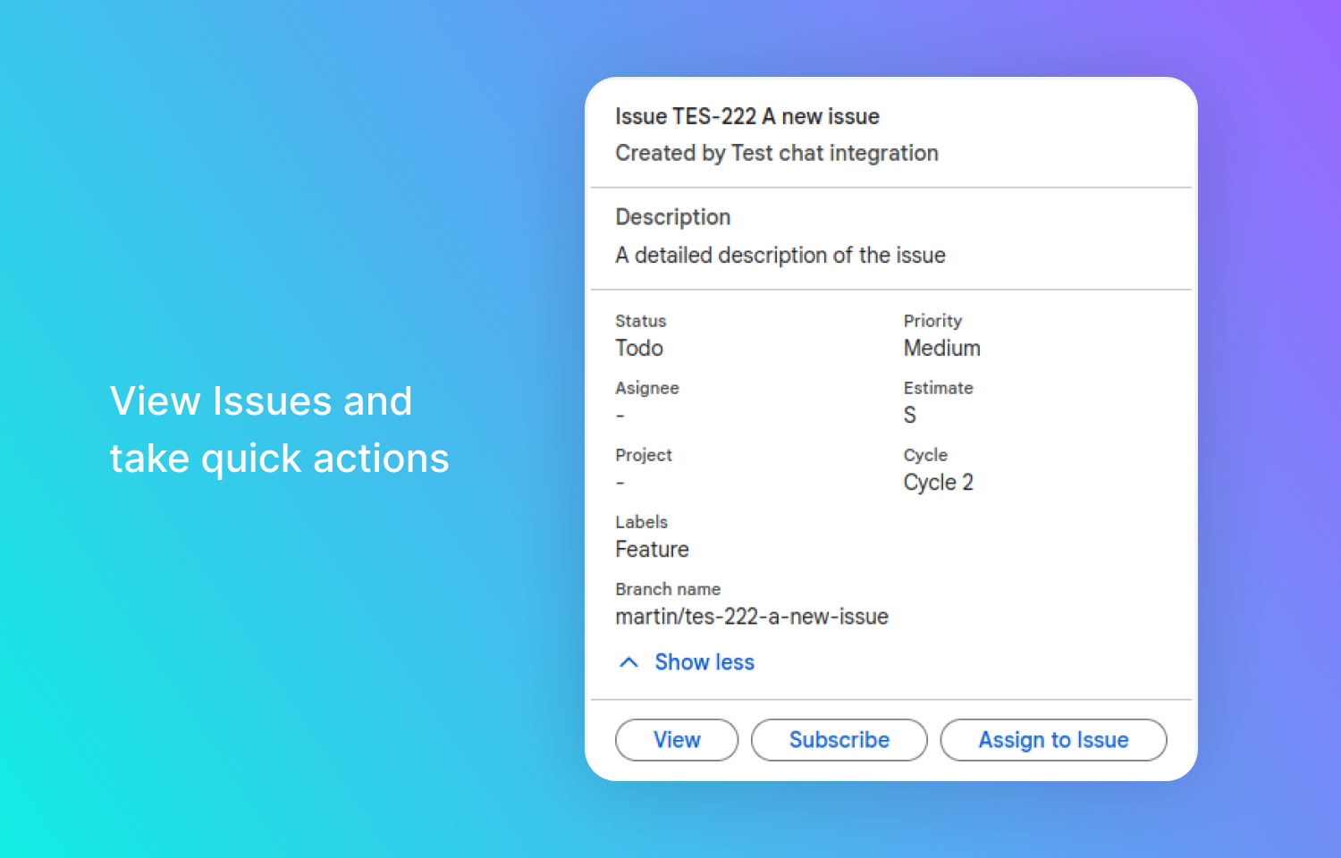 Google chat integration for Route5