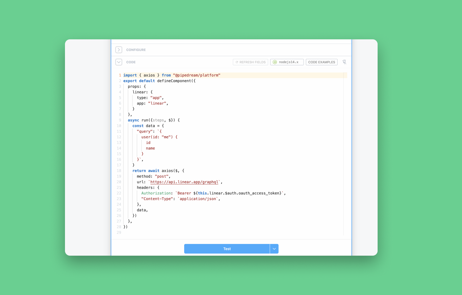 Using Pipedream to query the Route5 API in Node.js