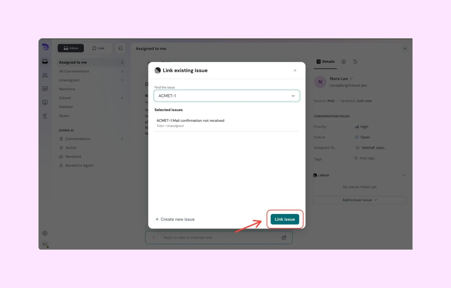 Link Existing Issue