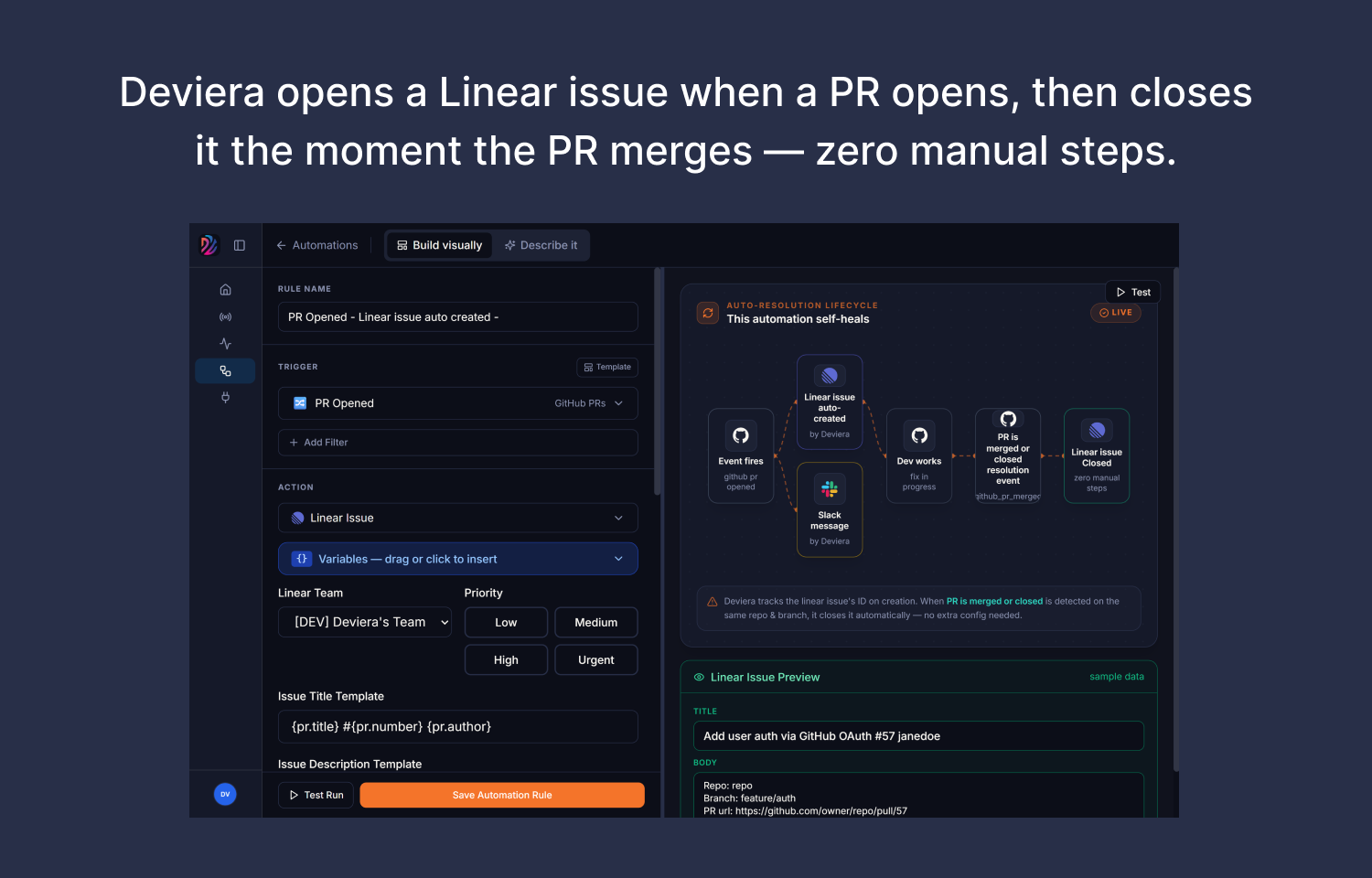 deviera dashboard