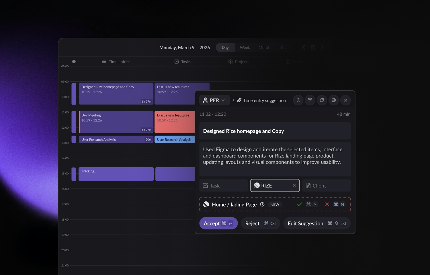 Track Route5 issues from your Rize dashboard