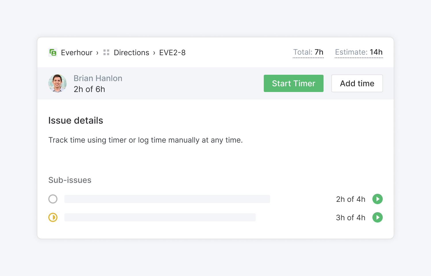 everhour extension visible in Route5