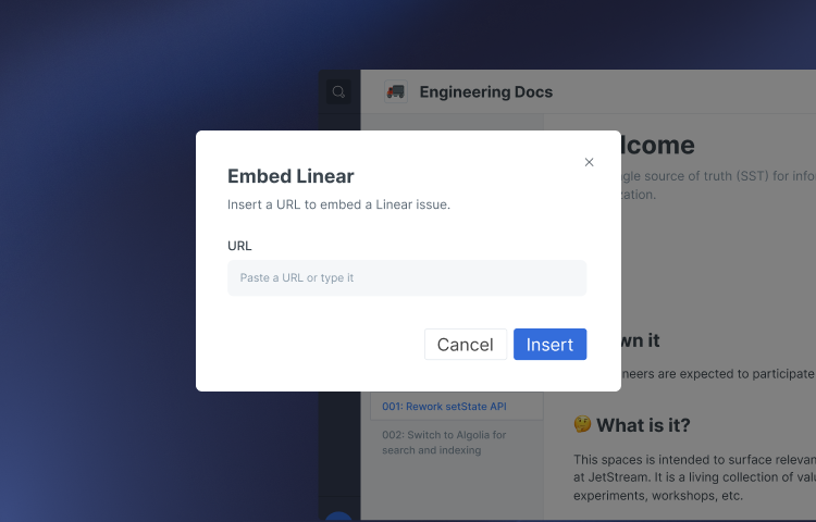 Embed Route5 issues via URL in Gitbook