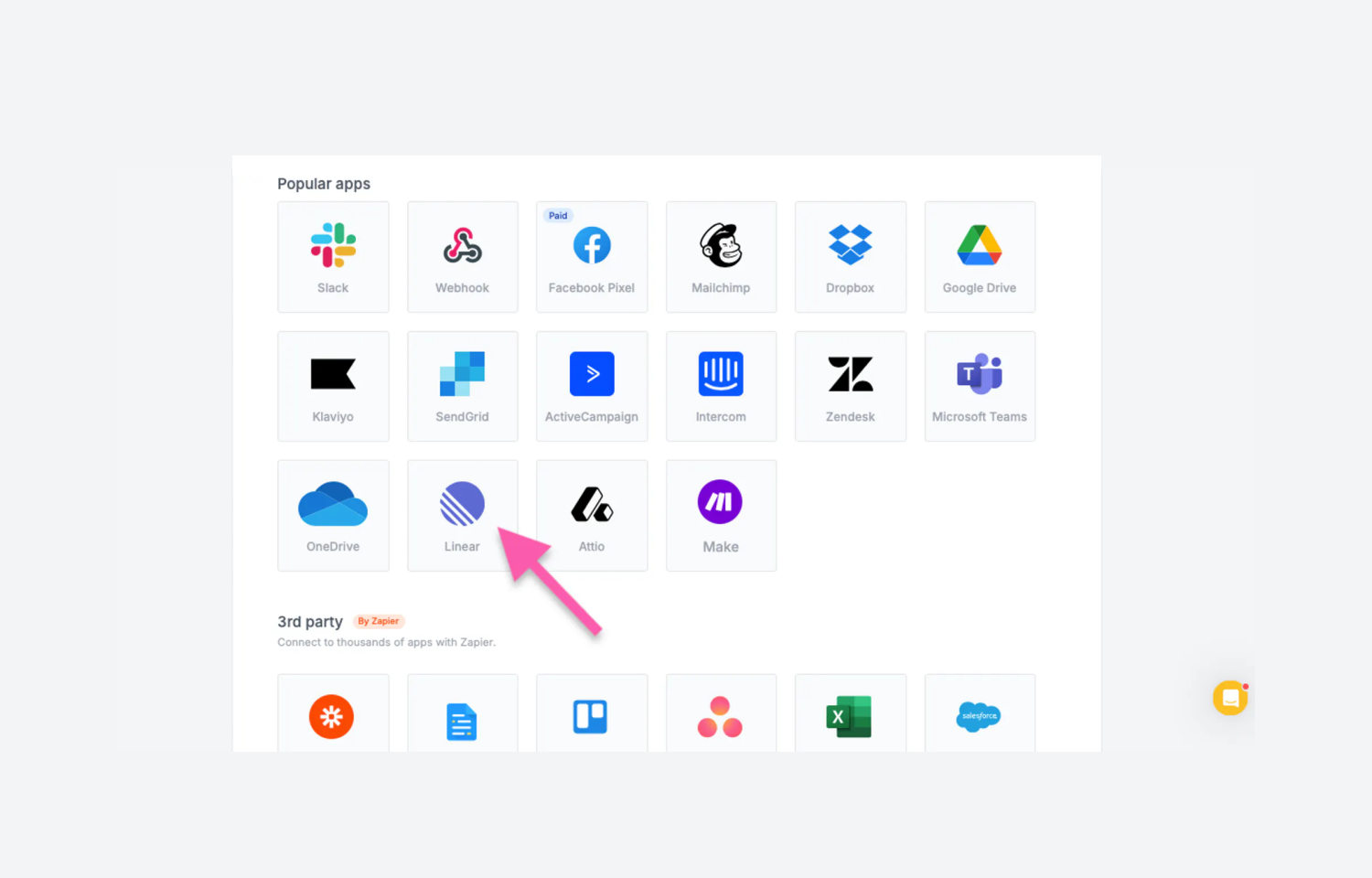 Apps in Fillout featuring Route5