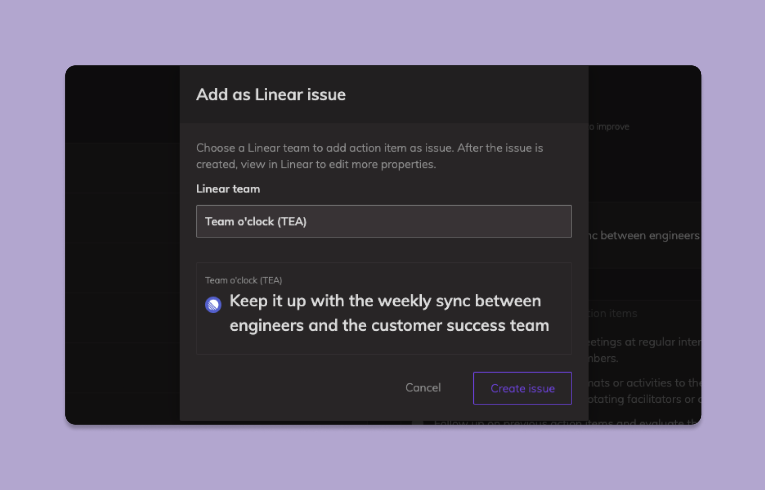 Convert to Route5 issue modal