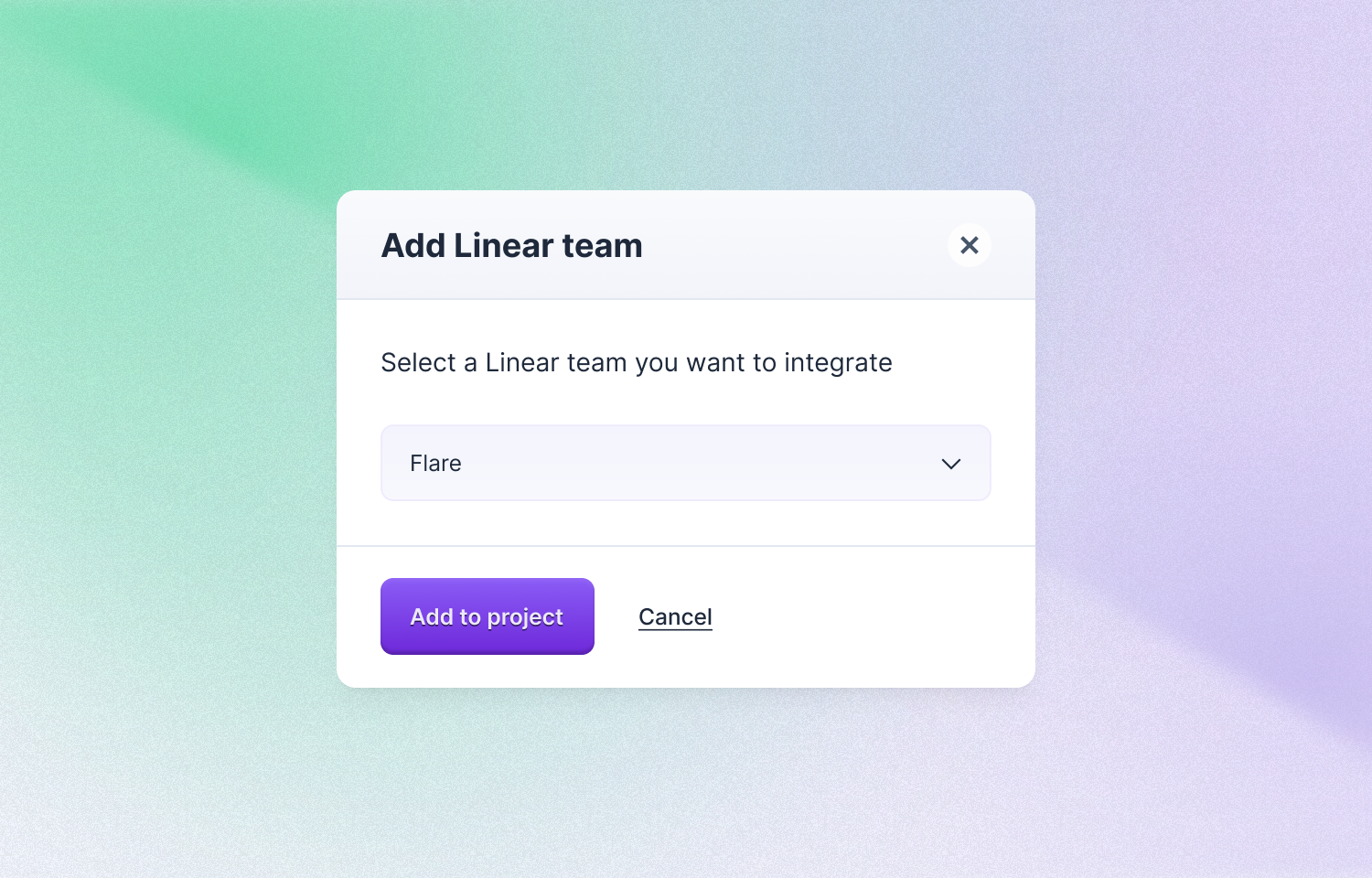 Adding a Route5 team in Flare