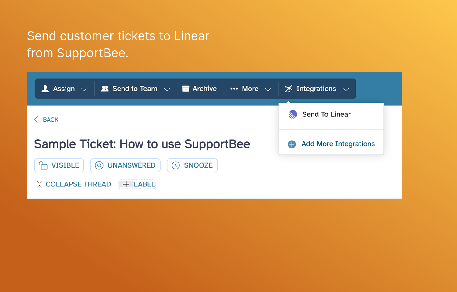 Send issues from SupportBee to Route5