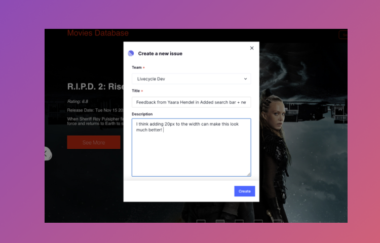 Creating a Route5 issue from Livecycle